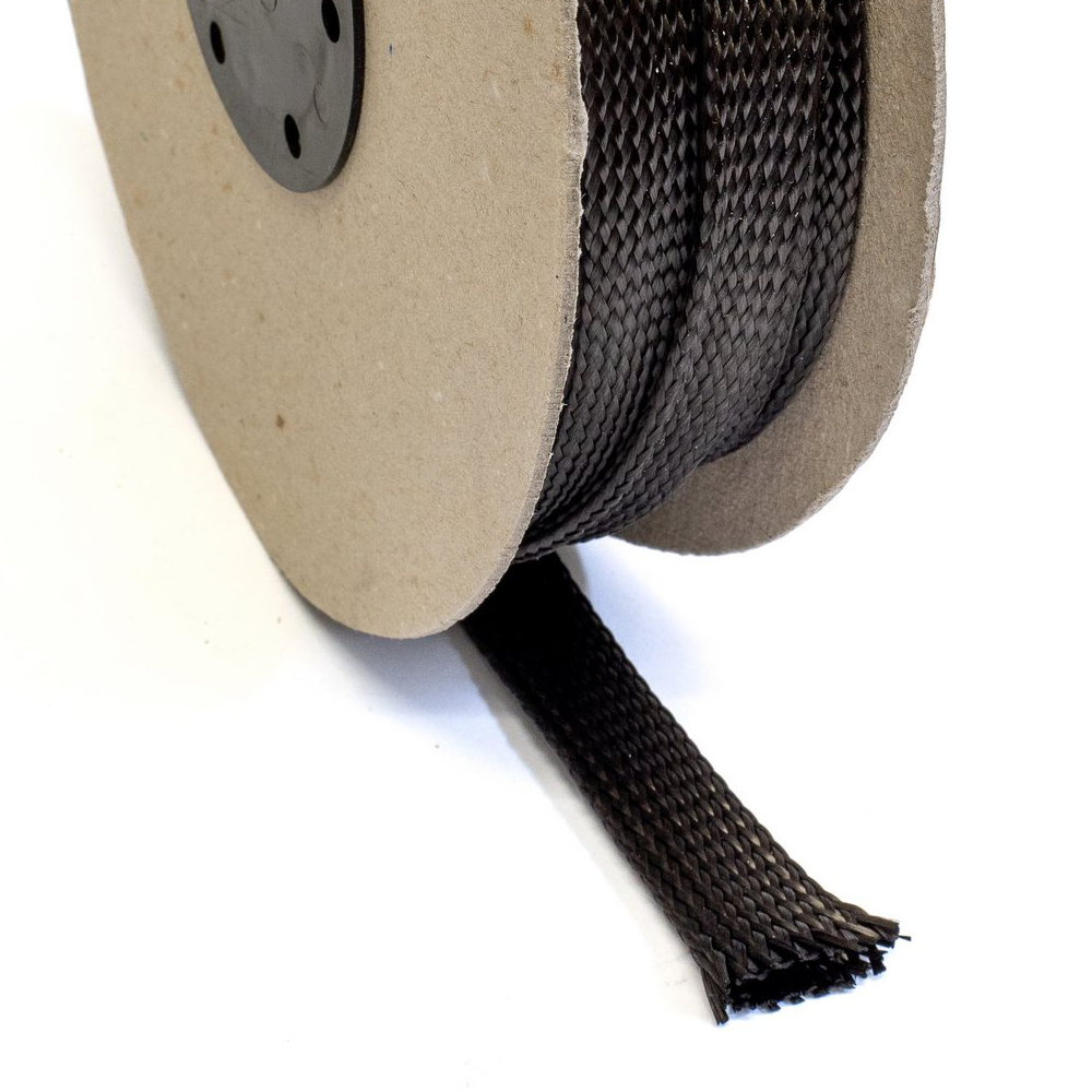 Carbon Fibre Braid - 6K - 25mm wide - 433gsm